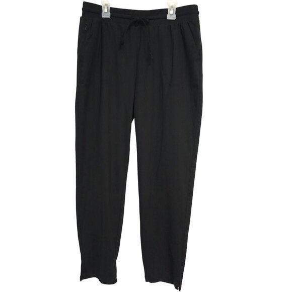 Womens M Rachel Zoe Black Comfy Casual Athleisure Soft Runner Jogger Pants - Picture 2 of 9